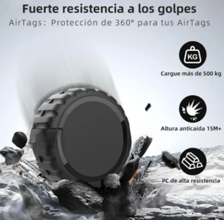 Foto 3 | Xtellar Fundas De Lujo Protectores De Pc Resistentes Al Agua Para Apple Airtag (2 Piezas)