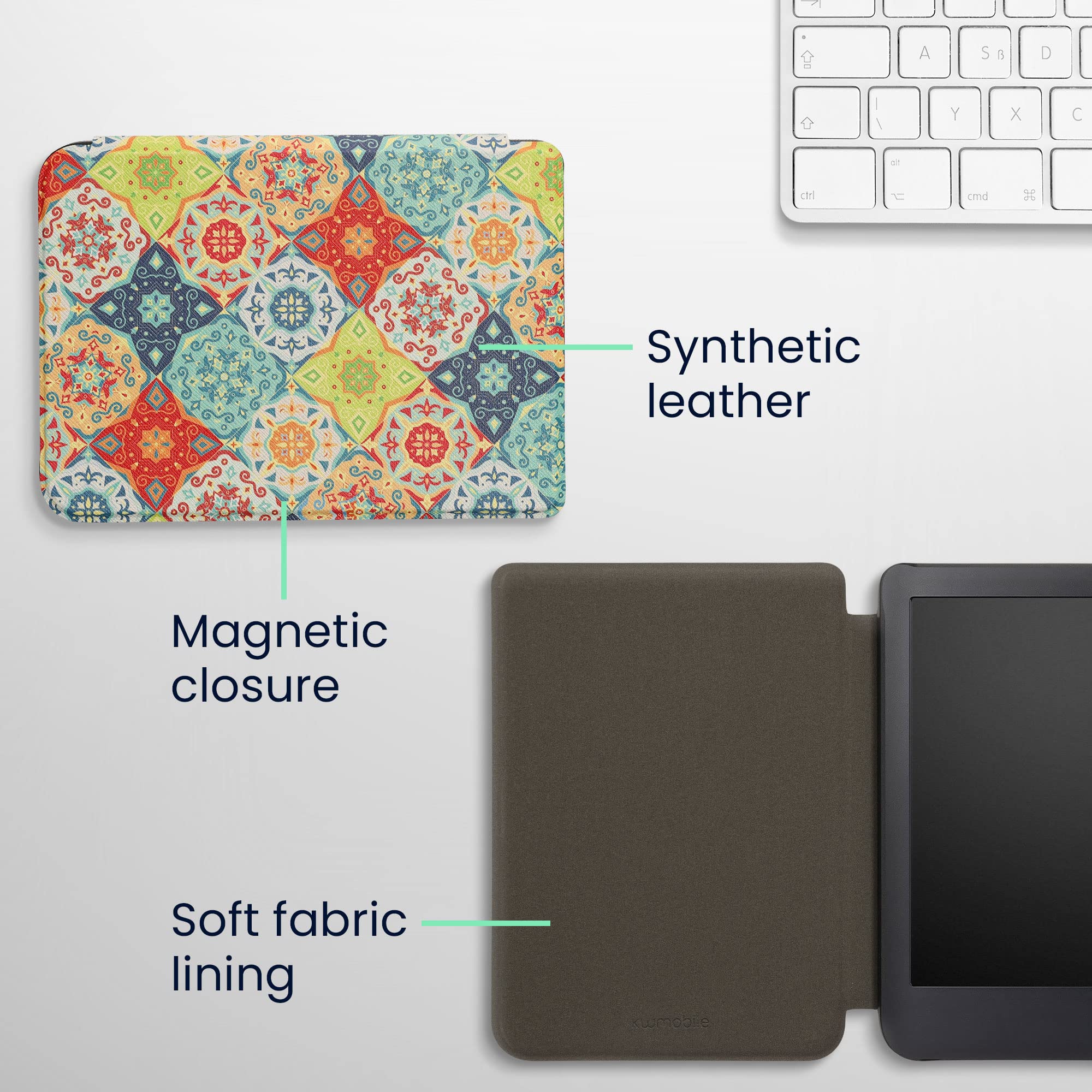 Foto 6 pulgar | Funda Para Lector Electrónico Kwmobile Compatible Con Kobo Clara 2e/tolino Shine 4 - Venta Internacional.