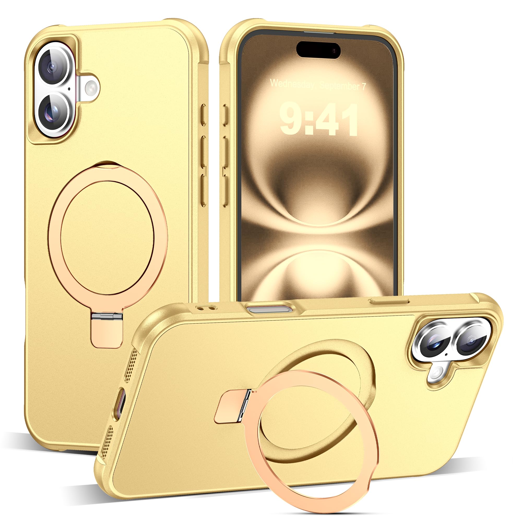 Foto 1 | Funda De Teléfono Tianli Diseñada Para Iphone 16 Plus Con Soporte Anular - Venta Internacional.