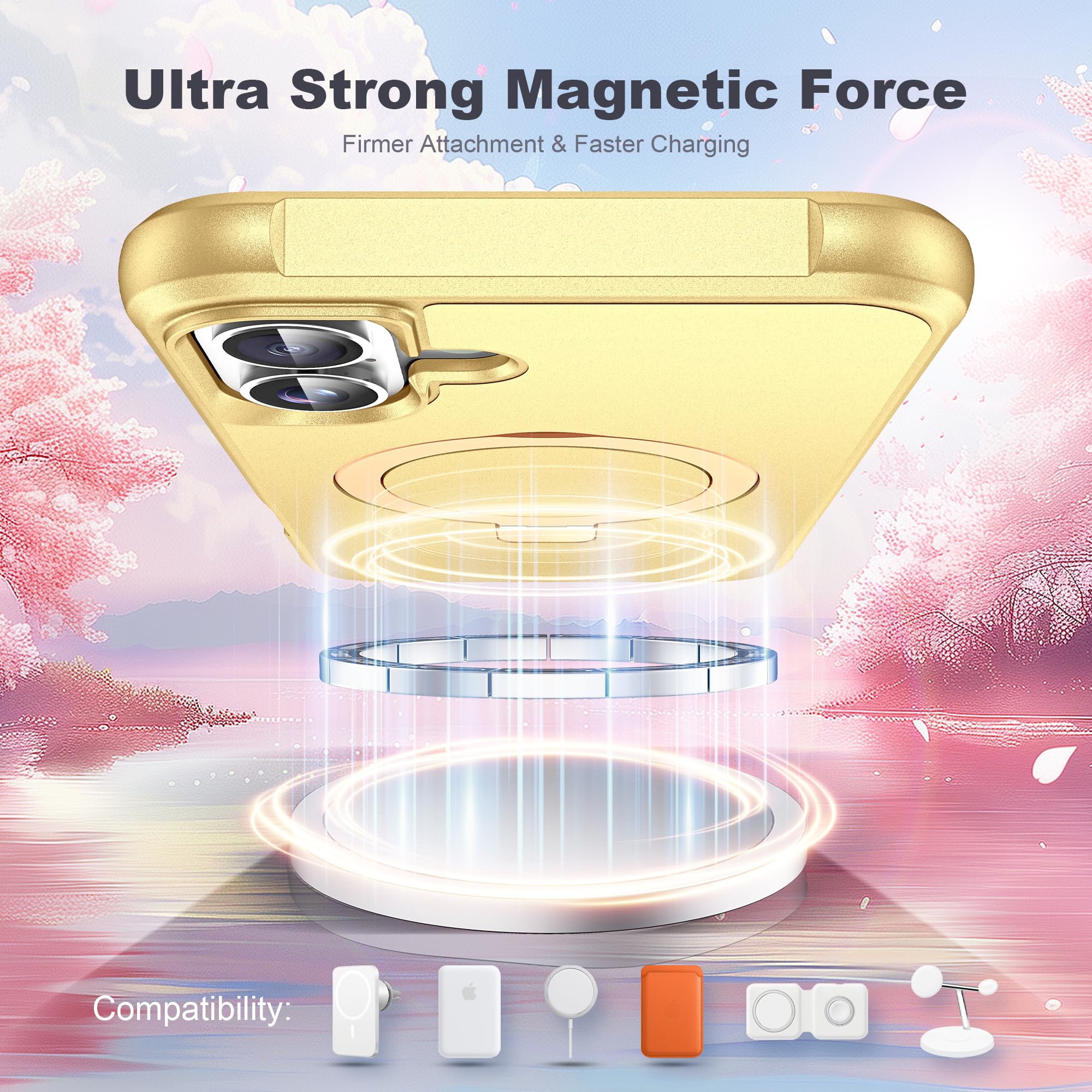 Foto 5 pulgar | Funda De Teléfono Tianli Diseñada Para Iphone 16 Plus Con Soporte Anular - Venta Internacional.