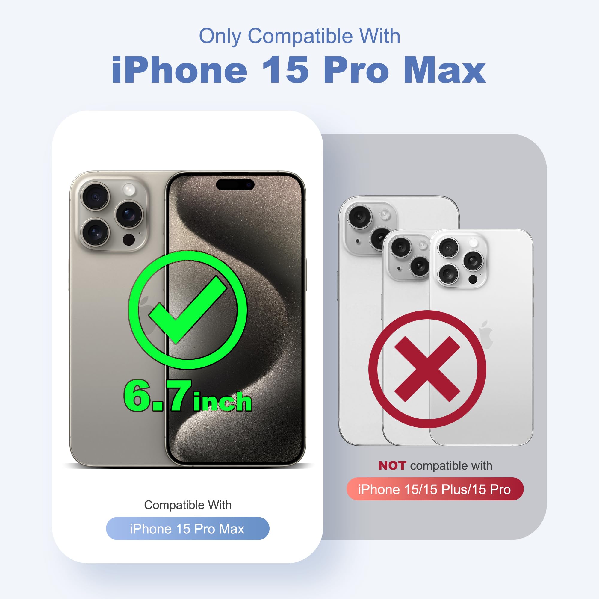 Foto 3 pulgar | Funda De Teléfono Tianli Para Iphone 15 Pro Max Con Soporte De Anillo Magnético - Venta Internacional.