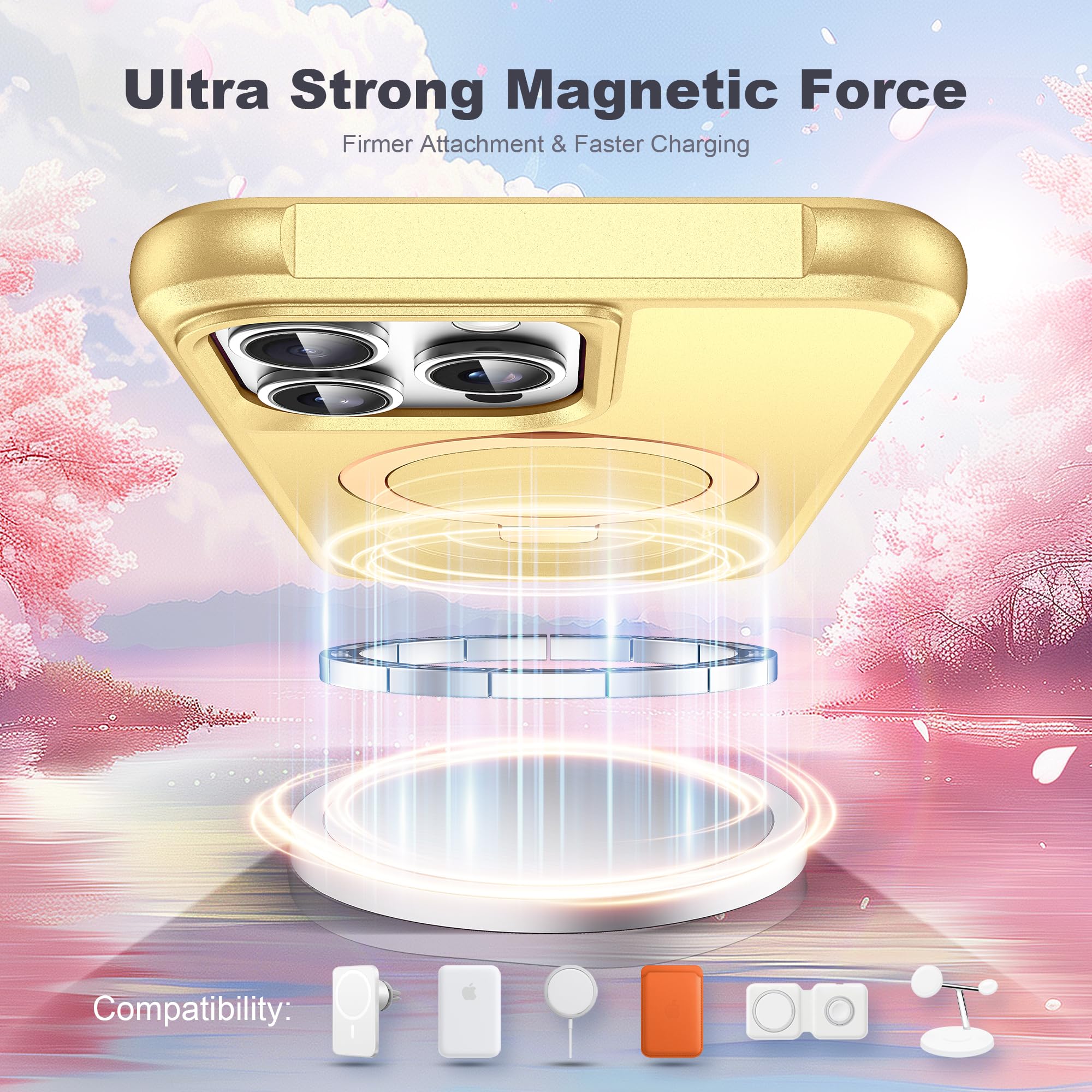 Foto 5 pulgar | Funda De Teléfono Tianli Para Iphone 15 Pro Max Con Soporte De Anillo Magnético - Venta Internacional.