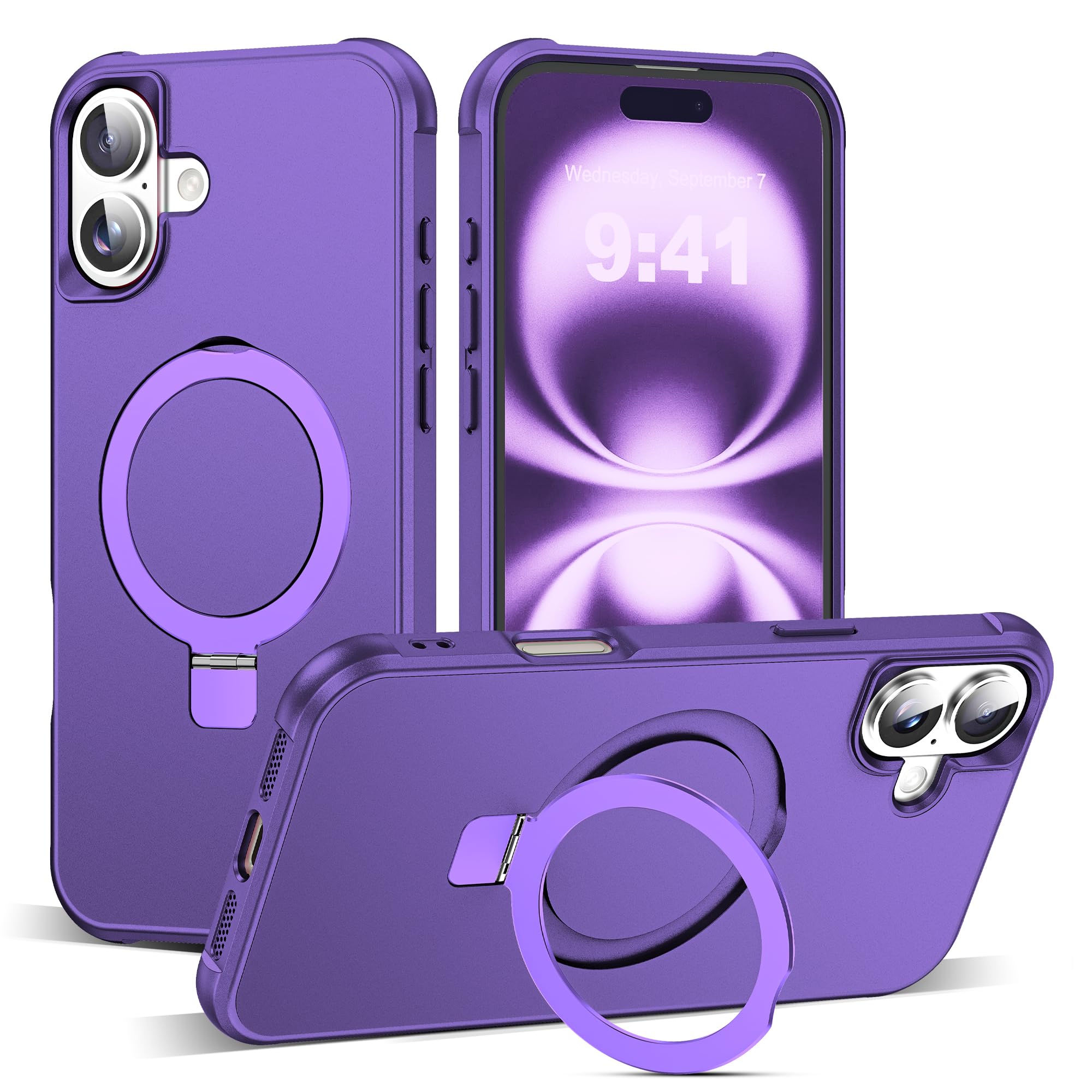 Funda De Teléfono Tianli Diseñada Para Iphone 16 Con Soporte De Anillo Magnético - Venta Internacional.