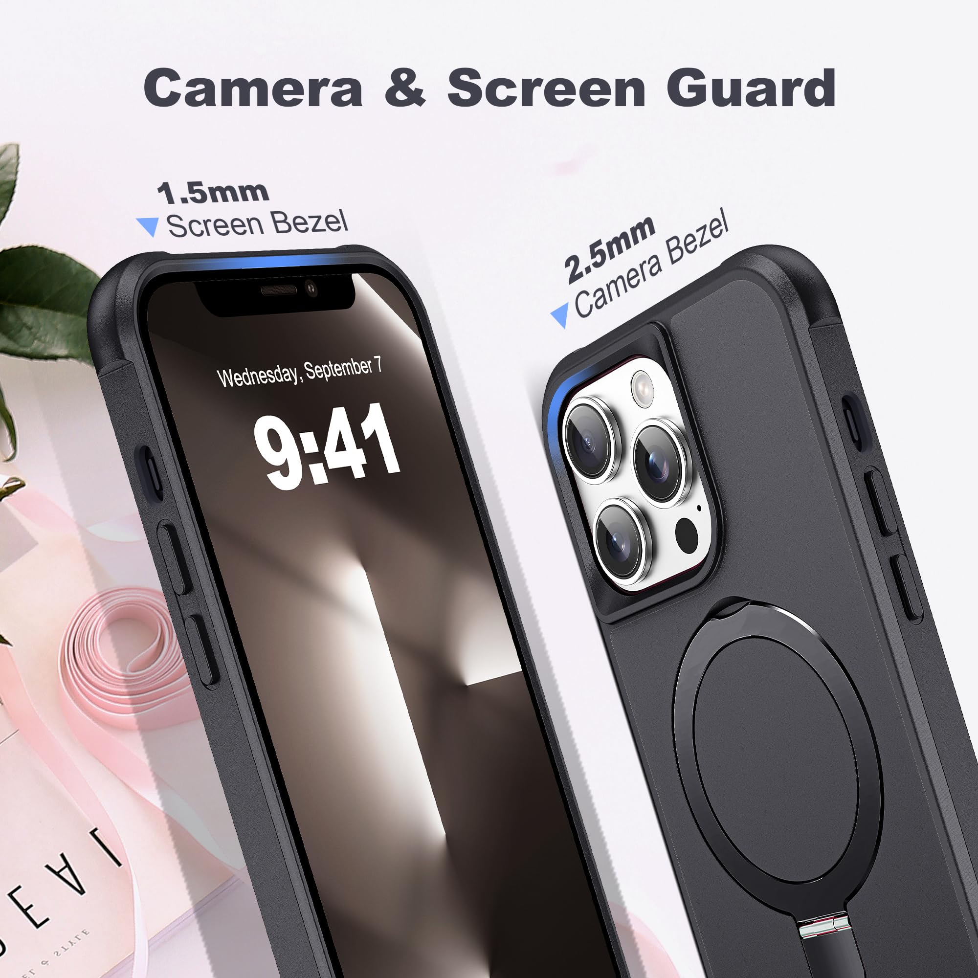 Foto 8 pulgar | Funda Tianli Para Iphone 13 Pro Con Soporte Magnético Invisible - Venta Internacional.