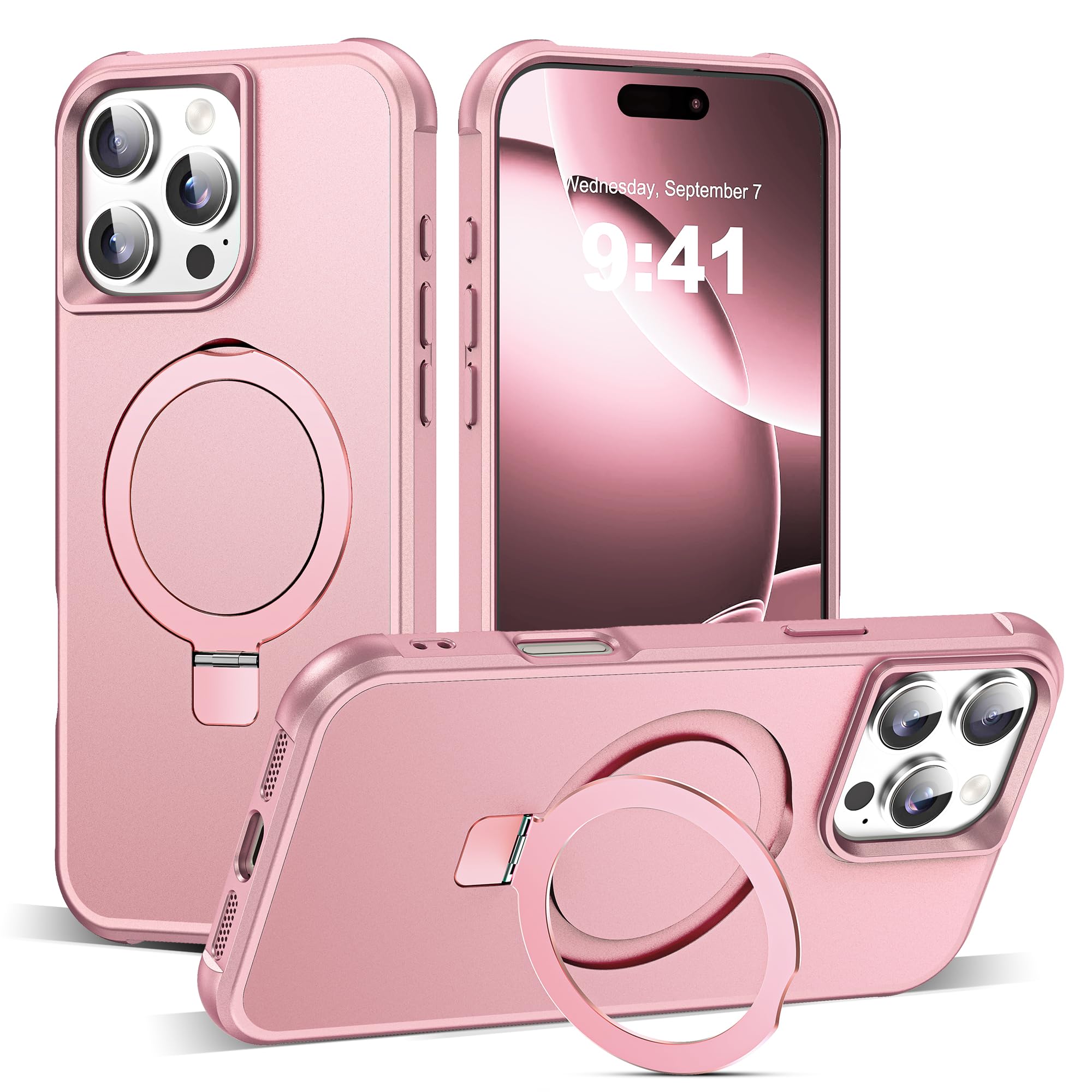 Foto 2 pulgar | Funda De Teléfono Tianli Diseñada Para Iphone 16 Pro Max Con Soporte - Venta Internacional.