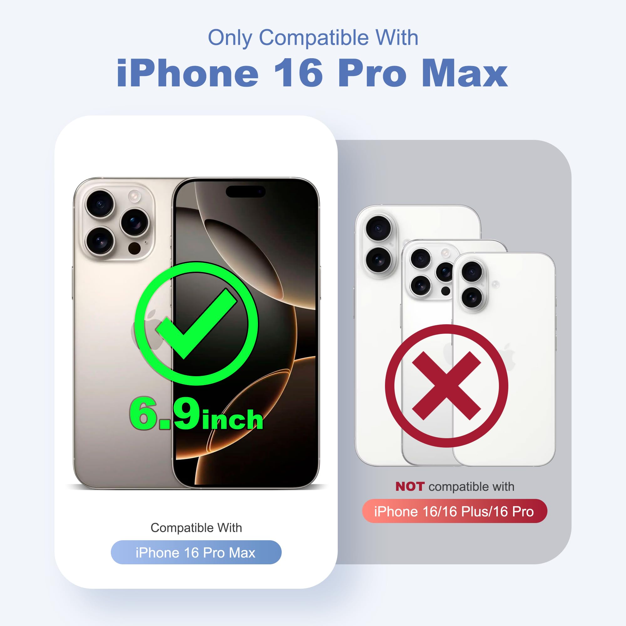 Foto 3 pulgar | Funda De Teléfono Tianli Diseñada Para Iphone 16 Pro Max Con Soporte - Venta Internacional.