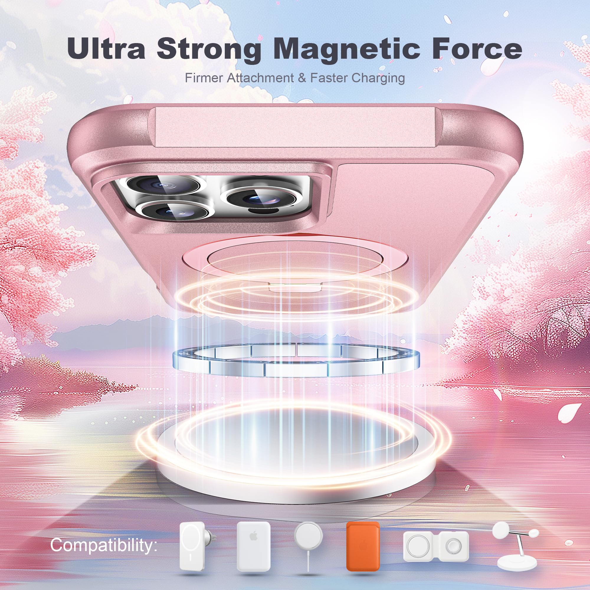 Foto 5 pulgar | Funda De Teléfono Tianli Diseñada Para Iphone 16 Pro Max Con Soporte - Venta Internacional.