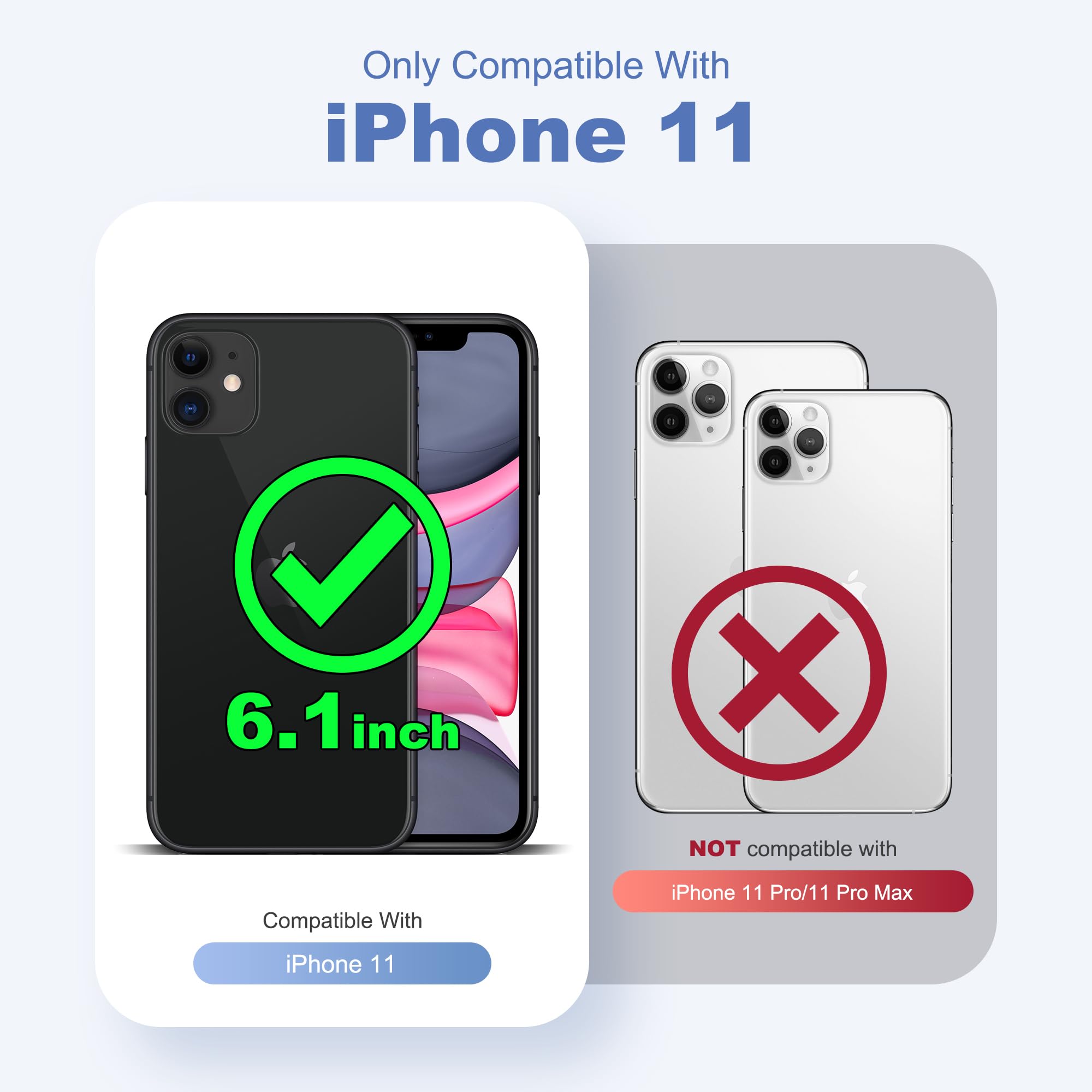 Foto 3 pulgar | Funda De Teléfono Tianli Diseñada Para Iphone 11 De 6.1 Pulgadas Con Soporte Anular - Venta Internacional.