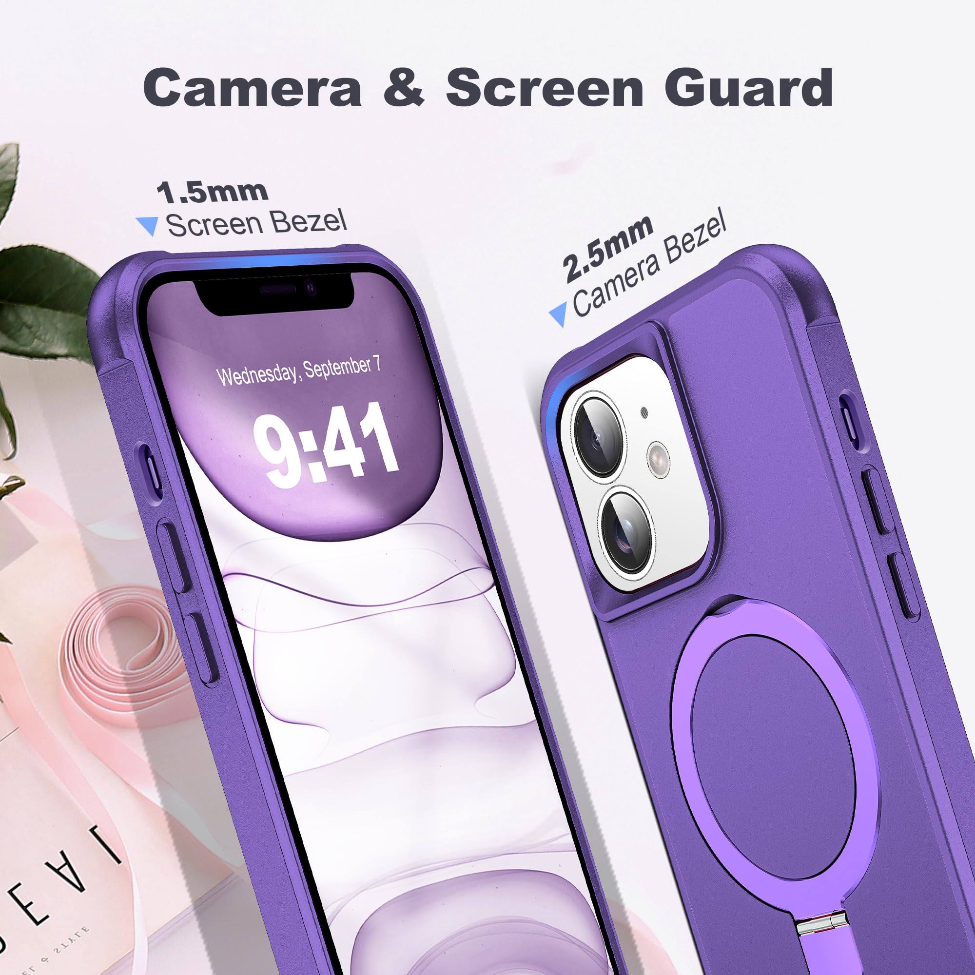 Foto 8 pulgar | Funda De Teléfono Tianli Diseñada Para Iphone 11 De 6.1 Pulgadas Con Soporte Anular - Venta Internacional.