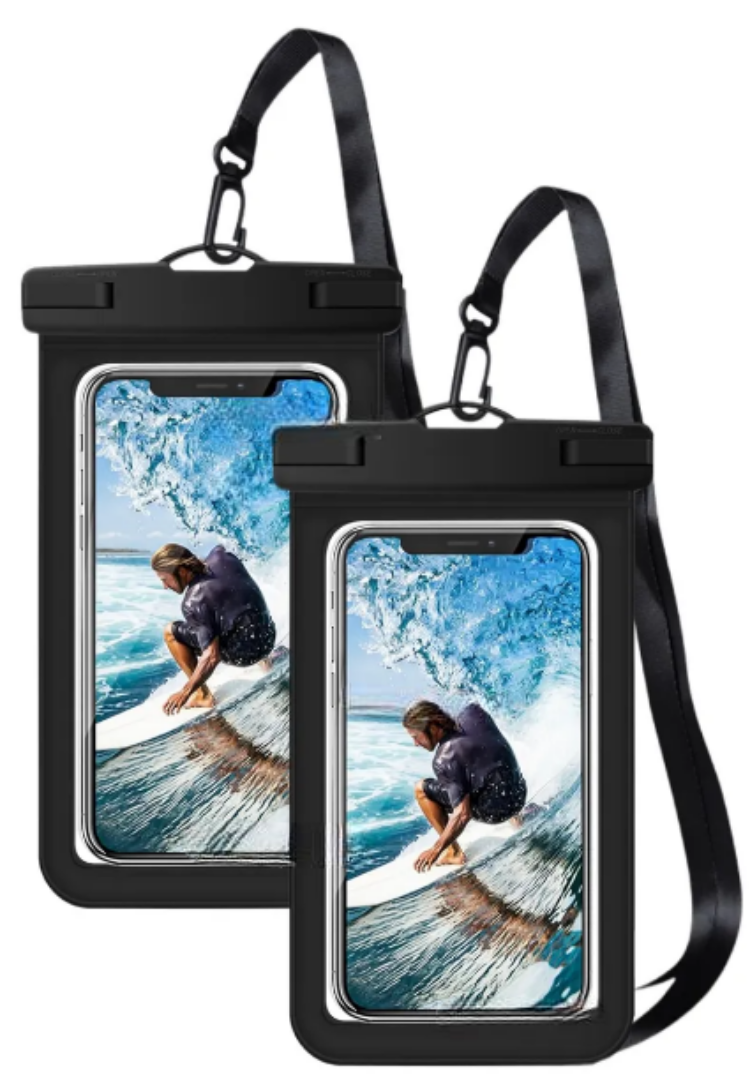 Paquete De 2 Fundas Negro Xtellar Impermeables Premium Para Teléfonos Inteligentes