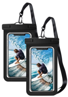 Foto 1 | Paquete De 2 Fundas Negro Xtellar Impermeables Premium Para Teléfonos Inteligentes