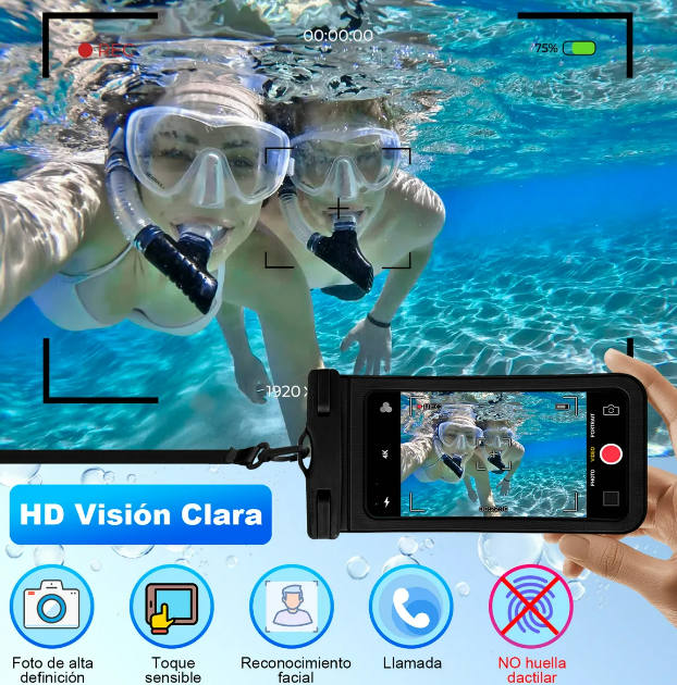 Foto 2 | Xtellar Protección Premium 2pcs - Bolsa Para Teléfono Impermeable Y Universal