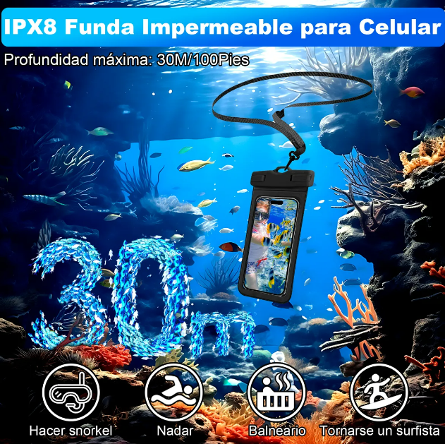 Foto 4 pulgar | Xtellar Protección Premium 2pcs - Bolsa Para Teléfono Impermeable Y Universal