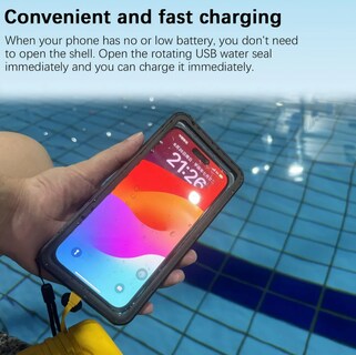 Foto 4 | Xtellar Estuche Protector De Buceo Universal Para Teléfonos Móviles Hasta 6 9'' Impermeable Y Resistente Con