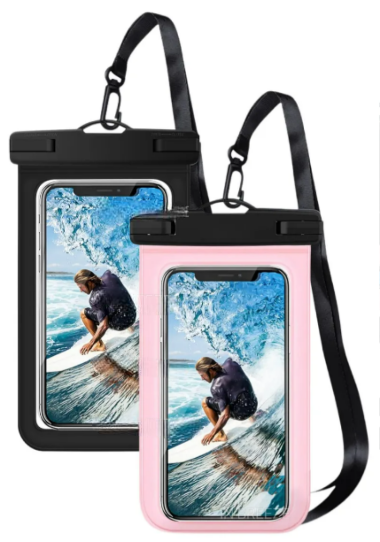 Foto 2 pulgar | Paquete De 2 Fundas Negro/rosa Pálido Xtellar Impermeables Premium Para Teléfonos Inteligentes