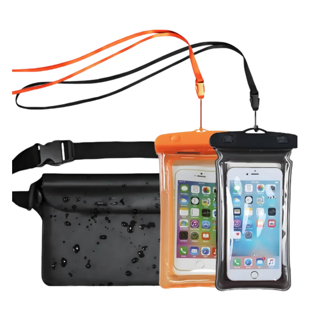 Set Xtellar 3 Piezas: Bolsa Riñonera Y Fundas Impermeables Para Teléfono De 6 7 Pulg Cara A Tus Aventuras Al Aire Libre