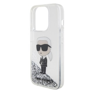 Foto 6 | Funda Original Karl Brillos Líquido Iphone 15 Pro Plata