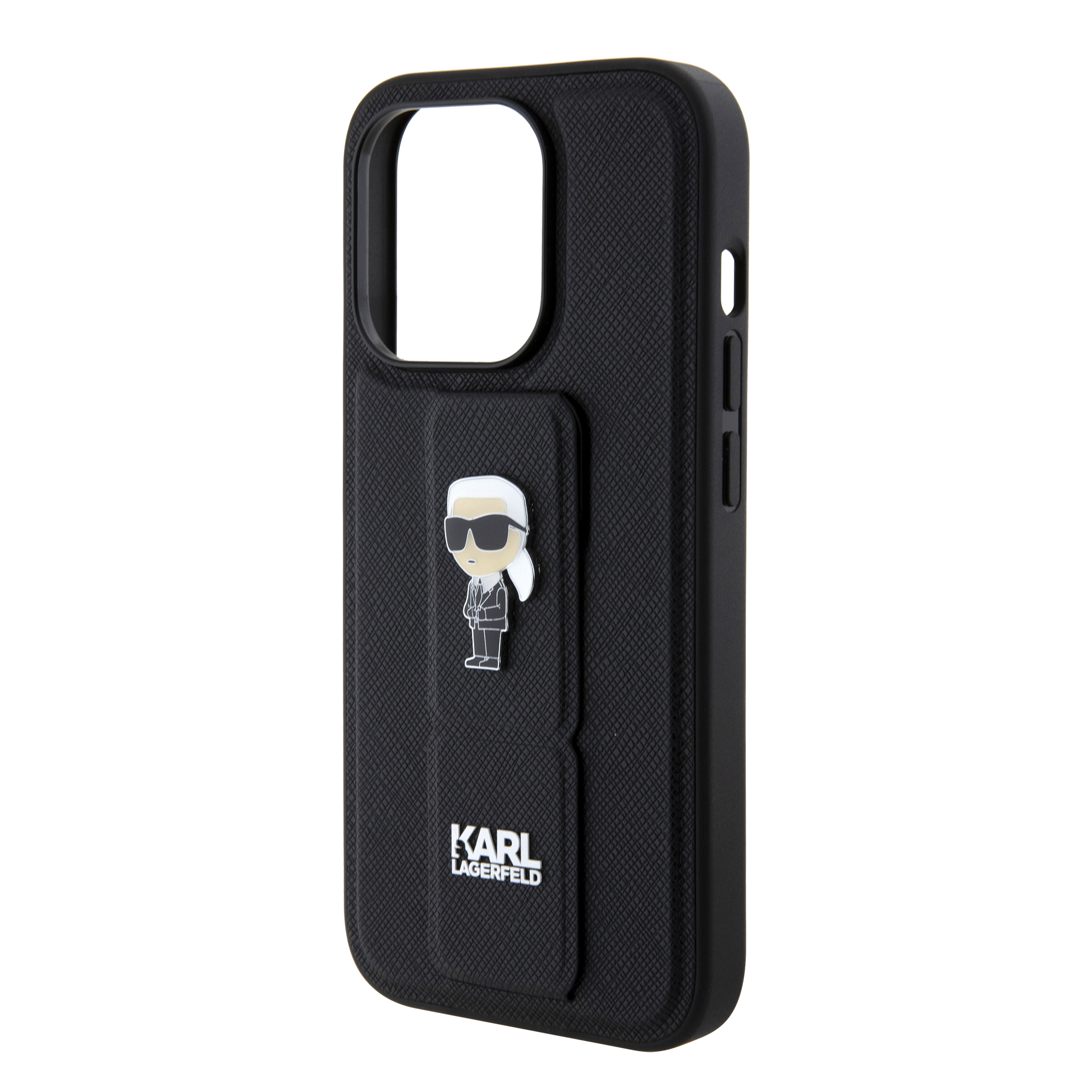 Foto 8 pulgar | Funda Original Karl Stand Karl Iphone 15 Pro Negro