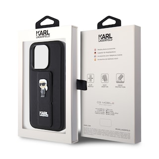 Foto 8 | Funda Original Karl Stand Karl Iphone 15 Pro Negro