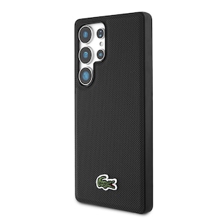 Foto 2 | Funda Original Lacoste Logo Bordado S25 Ultra Negro