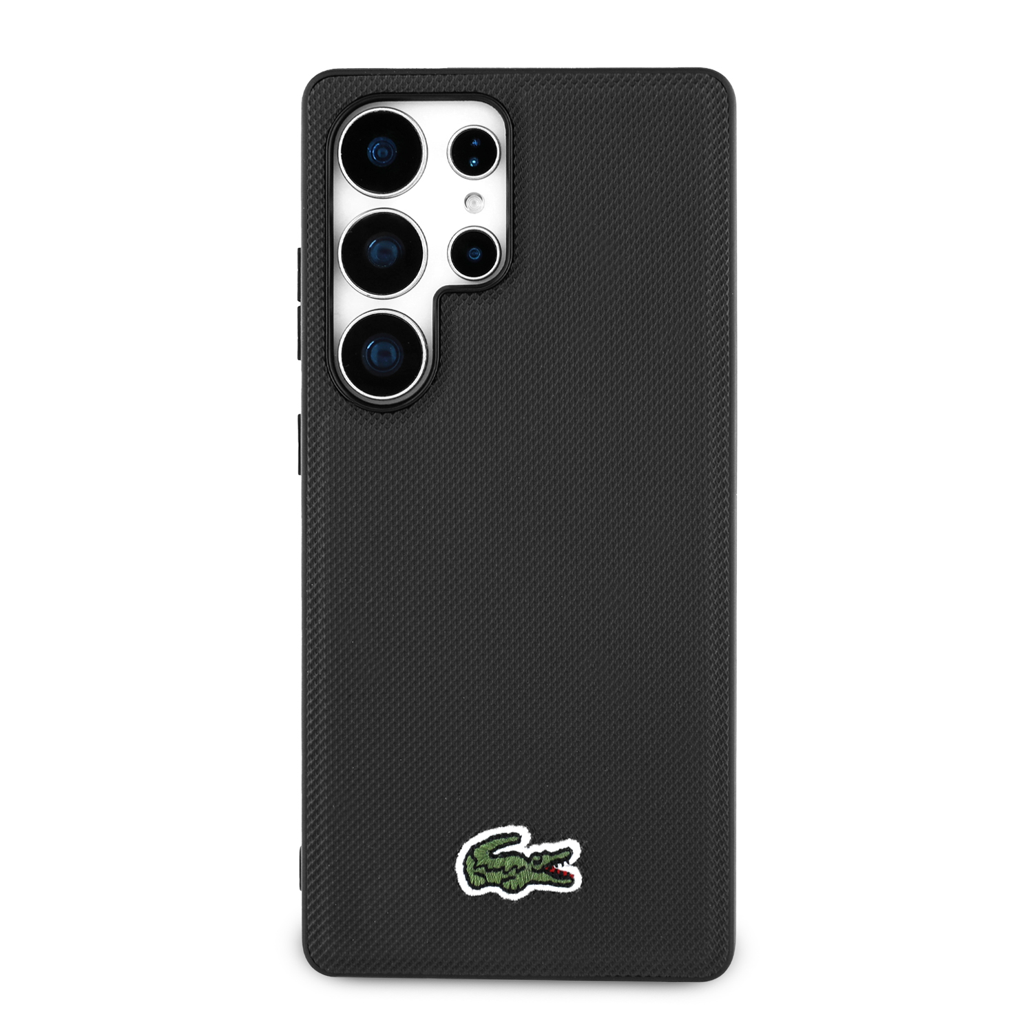 Foto 3 | Funda Original Lacoste Logo Bordado S25 Ultra Negro