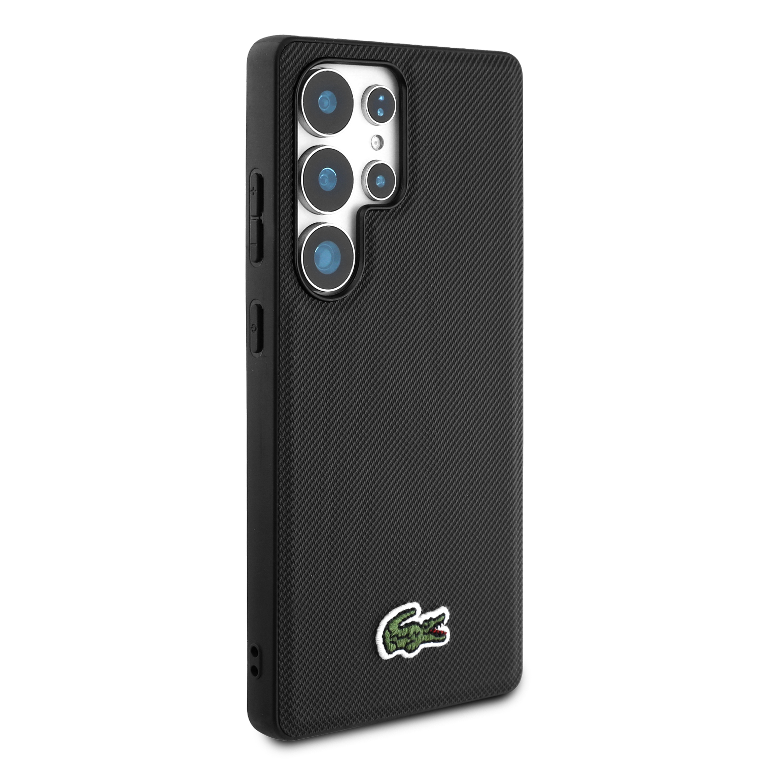 Foto 5 pulgar | Funda Original Lacoste Logo Bordado S25 Ultra Negro