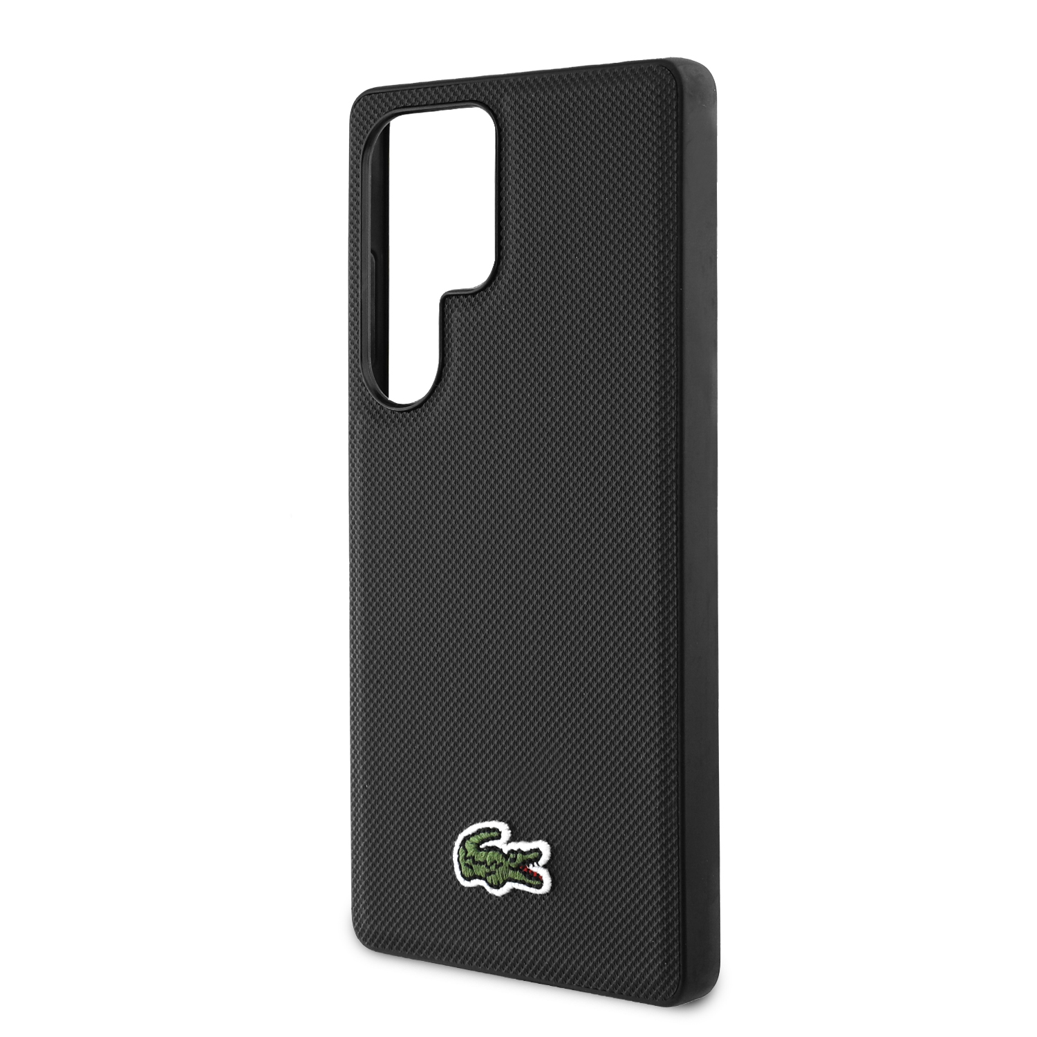 Foto 7 pulgar | Funda Original Lacoste Logo Bordado S25 Ultra Negro