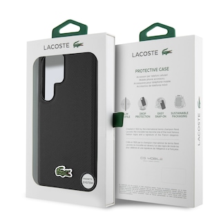 Foto 8 | Funda Original Lacoste Logo Bordado S25 Ultra Negro