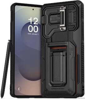 Foto 1 | Funda Vrs Design Origin Para Galaxy S25 Ultra Con Cartera Negra - Venta Internacional.