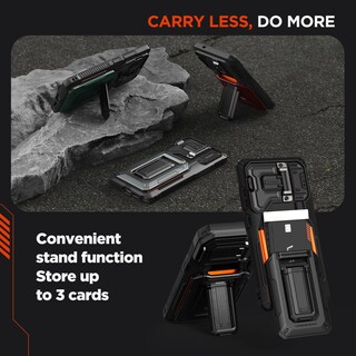 Foto 4 | Funda Vrs Design Origin Para Galaxy S25 Ultra Con Cartera Negra - Venta Internacional.