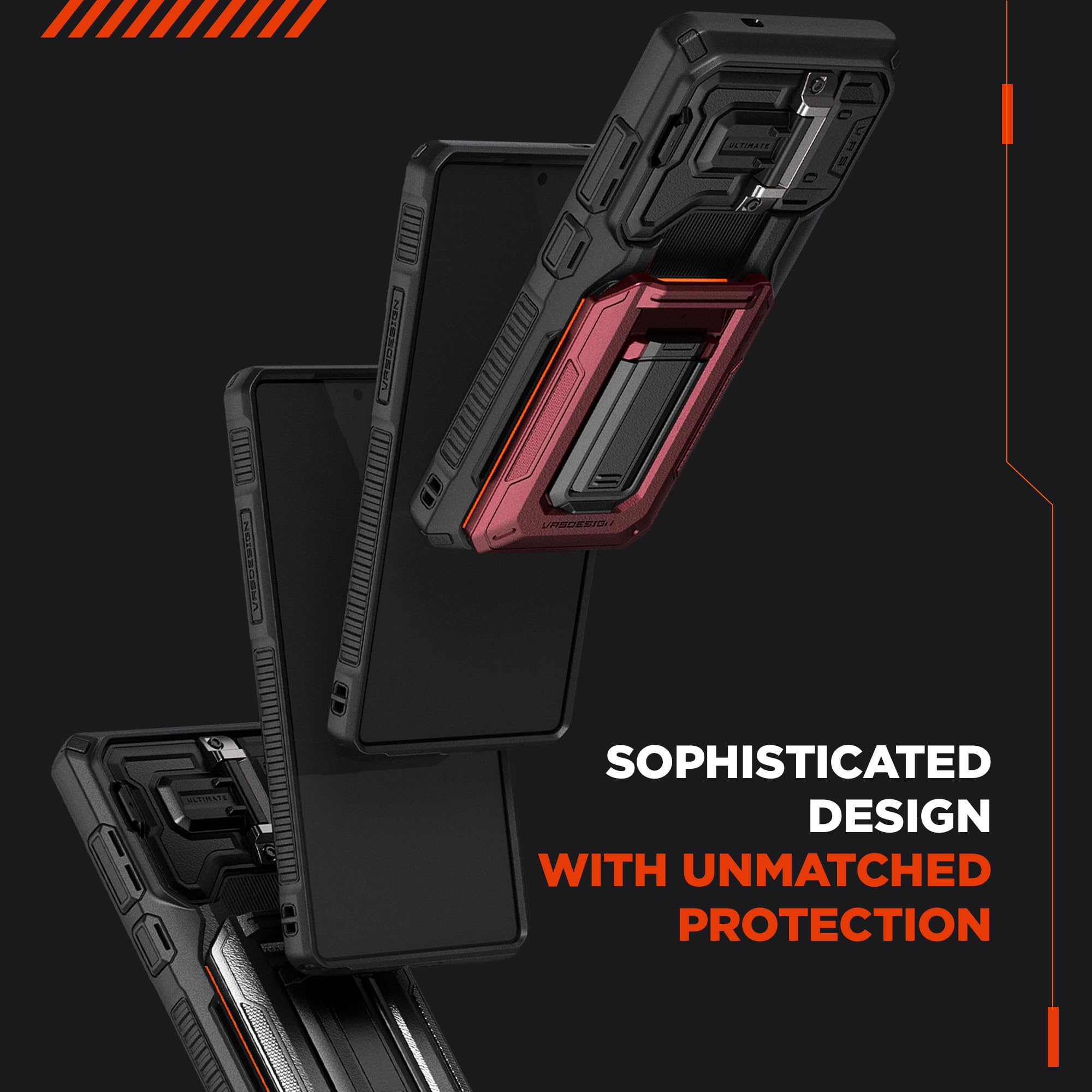 Foto 7 pulgar | Funda Vrs Design Origin Para Galaxy S25 Ultra Con Cartera Negra - Venta Internacional.