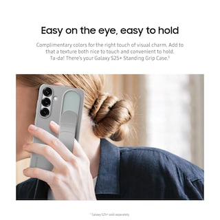 Foto 3 | Funda Para Teléfono Samsung Galaxy S25+ Standing Grip Gris - Venta Internacional.