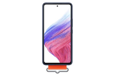 Foto 2 | Funda De Silicona Para Samsung Galaxy A53 5g Con Correa Color Azul Marino - Venta Internacional.