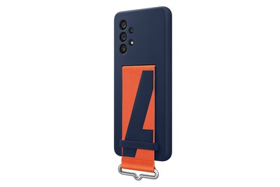 Foto 3 | Funda De Silicona Para Samsung Galaxy A53 5g Con Correa Color Azul Marino - Venta Internacional.
