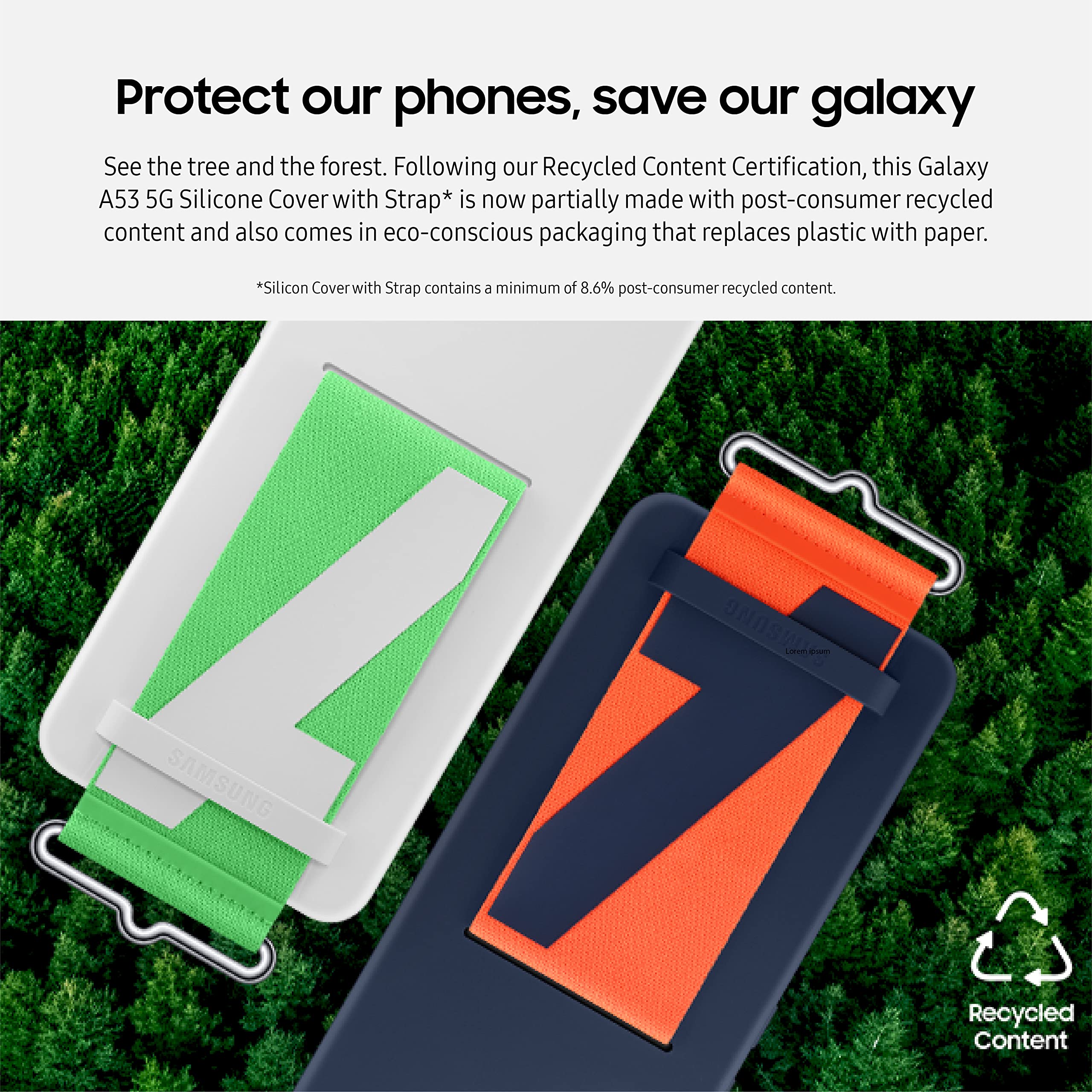 Foto 7 | Funda De Silicona Para Samsung Galaxy A53 5g Con Correa  Color Azul Marino - Venta Internacional.