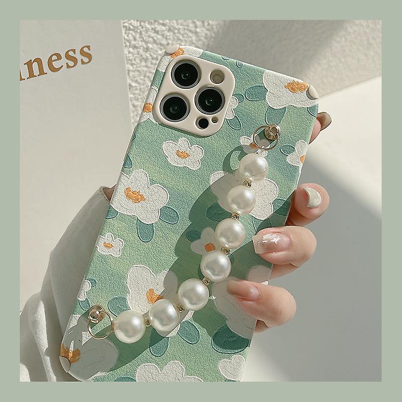 Pulsera De Cadena De Perlas Con Correa Para Iphone 13 Pro Max - Venta Internacional.