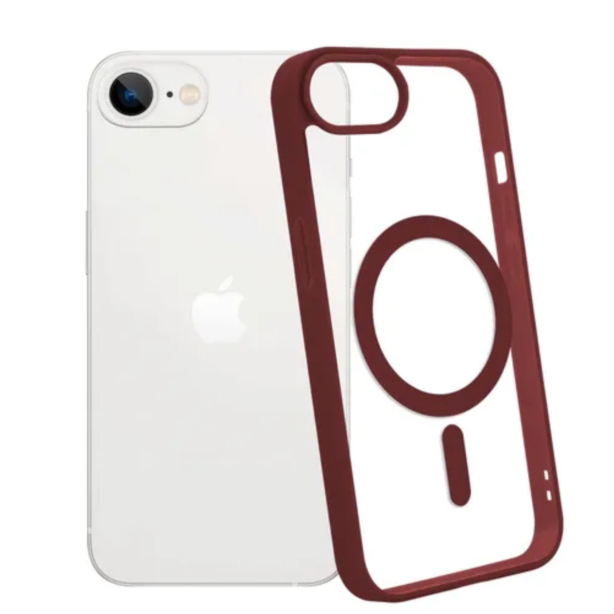 Foto 3 pulgar | Mr. Gadgets Funda Transparente Color Compatible Con Magsafe Silicona Acrilico Clear Color Case Carcasa Para Iphone 16e