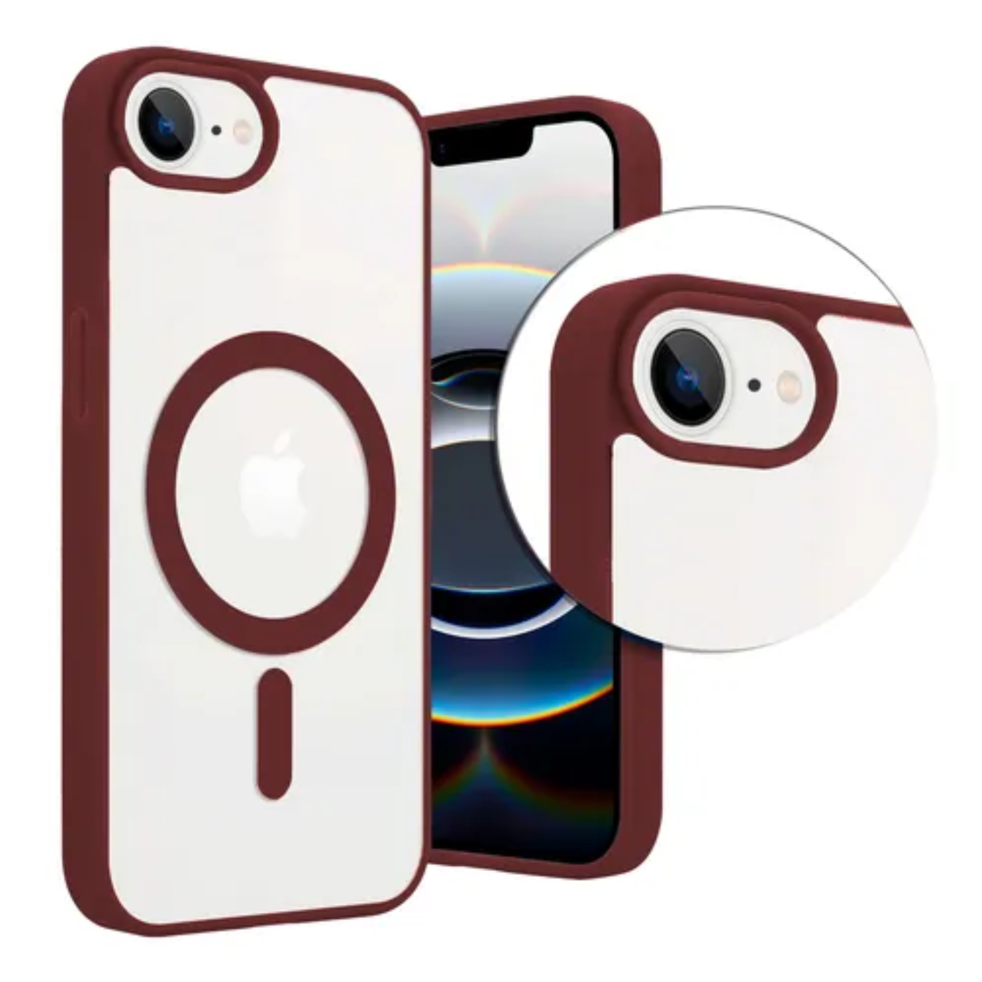 Foto 5 pulgar | Mr. Gadgets Funda Transparente Color Compatible Con Magsafe Silicona Acrilico Clear Color Case Carcasa Para Iphone 16e