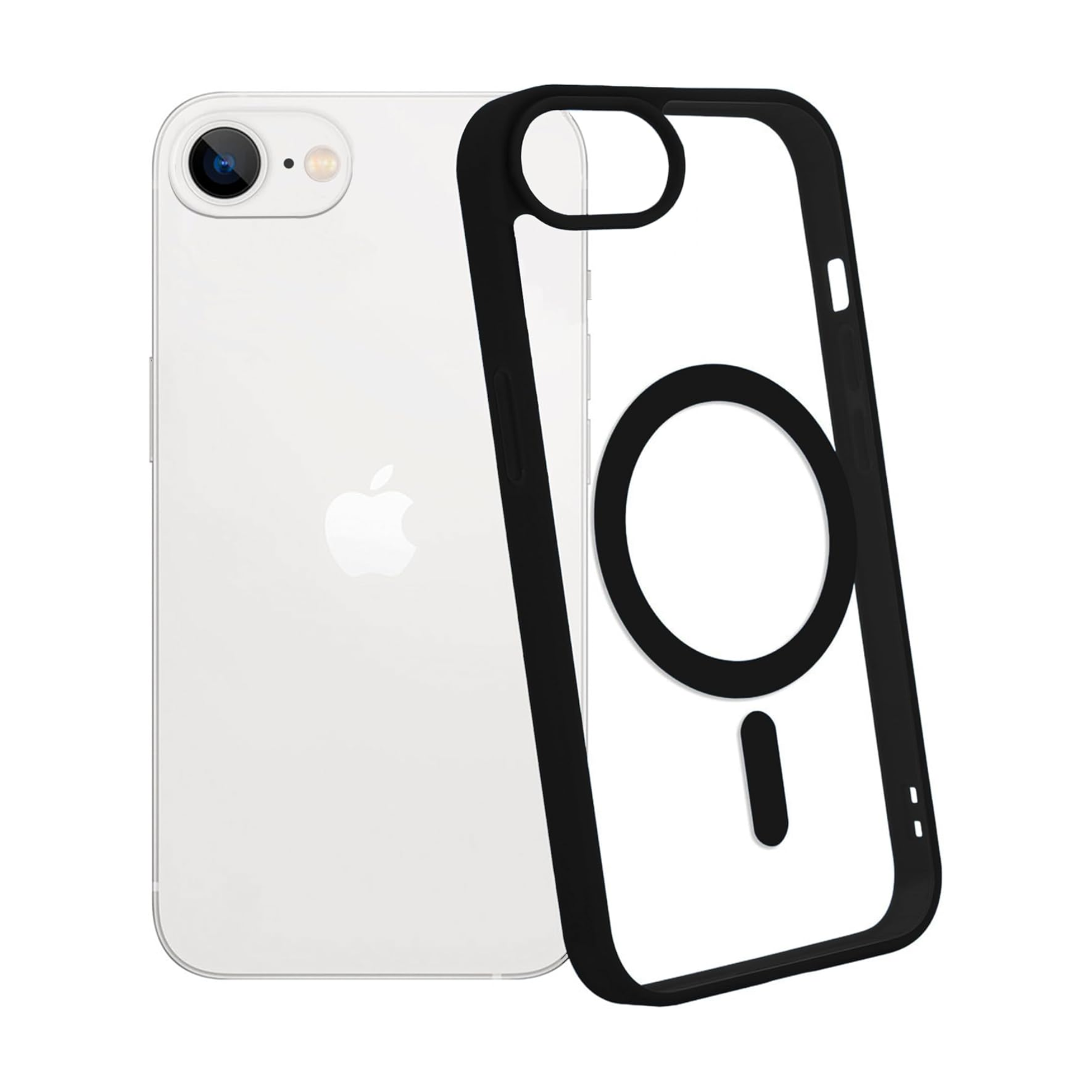 Foto 4 pulgar | Mr. Gadgets Funda Para Iphone 16e Clear Case Compatible Con Carga Inalámbrica De Uso Rudo  Diseño Con Bordes De Silico