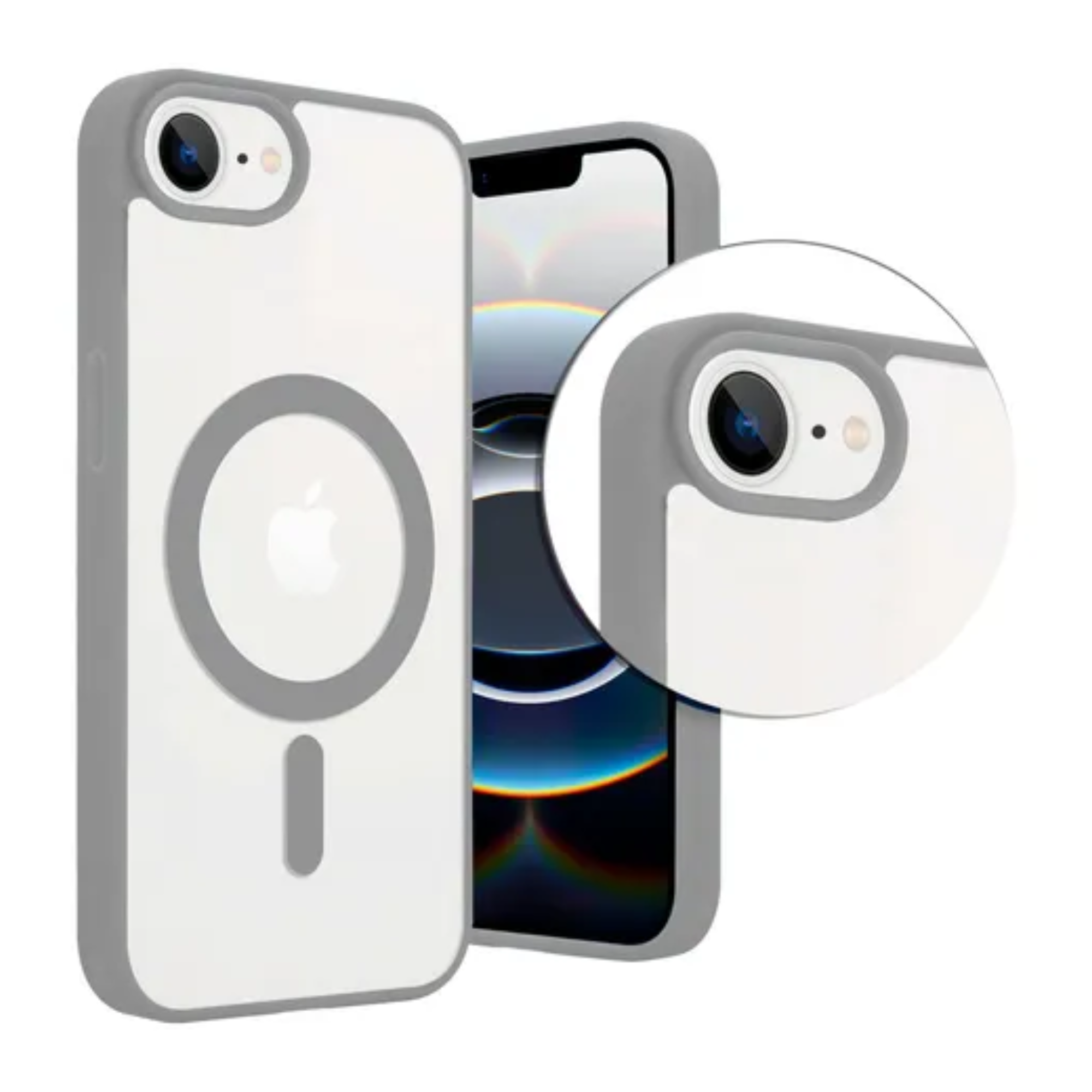 Foto 6 | Mr. Gadgets Funda Transparente Color Compatible Con Magsafe Silicona Acrilico Clear Color Case Carcasa Para Iphone