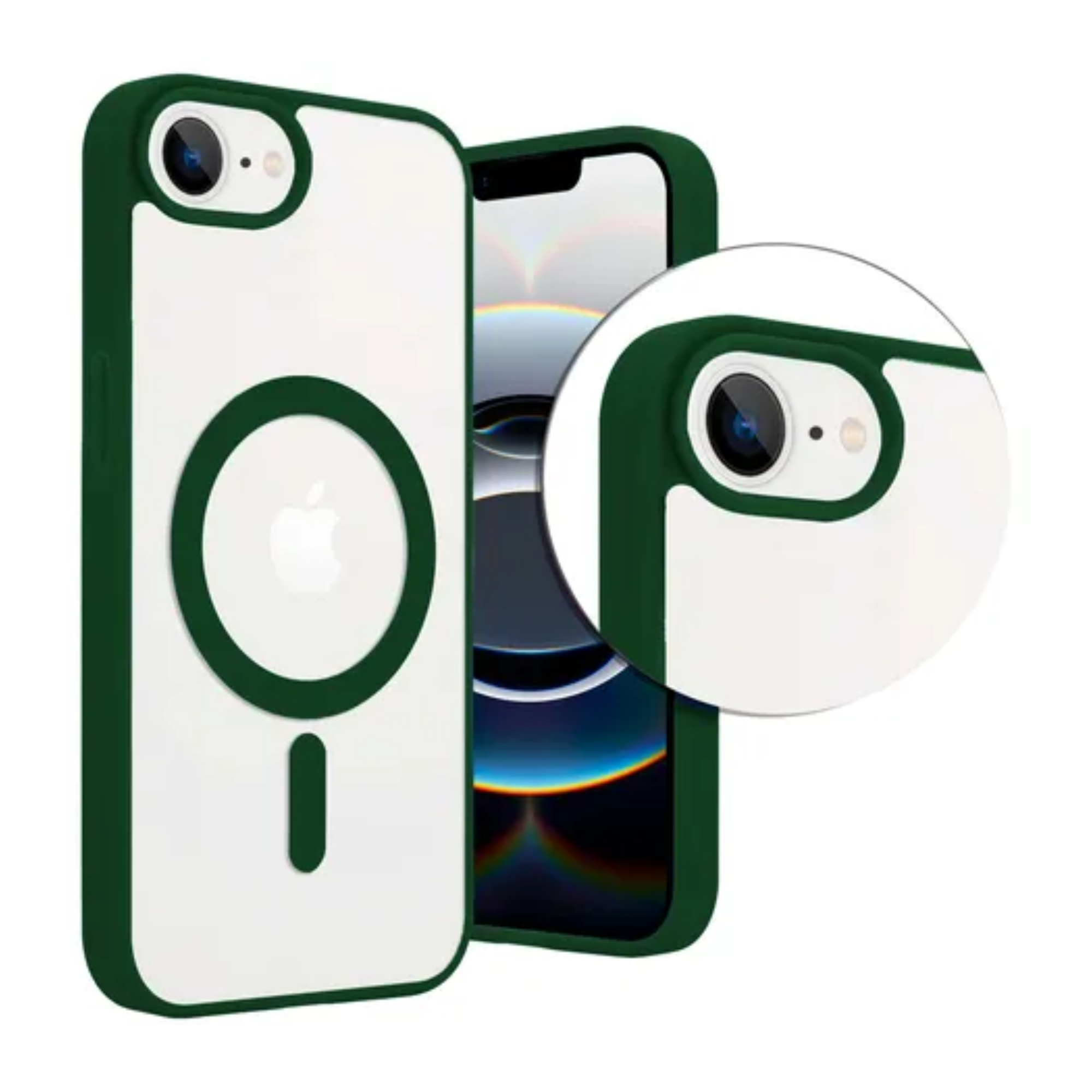 Foto 4 pulgar | Mr. Gadgets Funda Transparente Color Compatible Con Magsafe Silicona Acrilico Clear Color Case Carcasa Para Iphone 16e