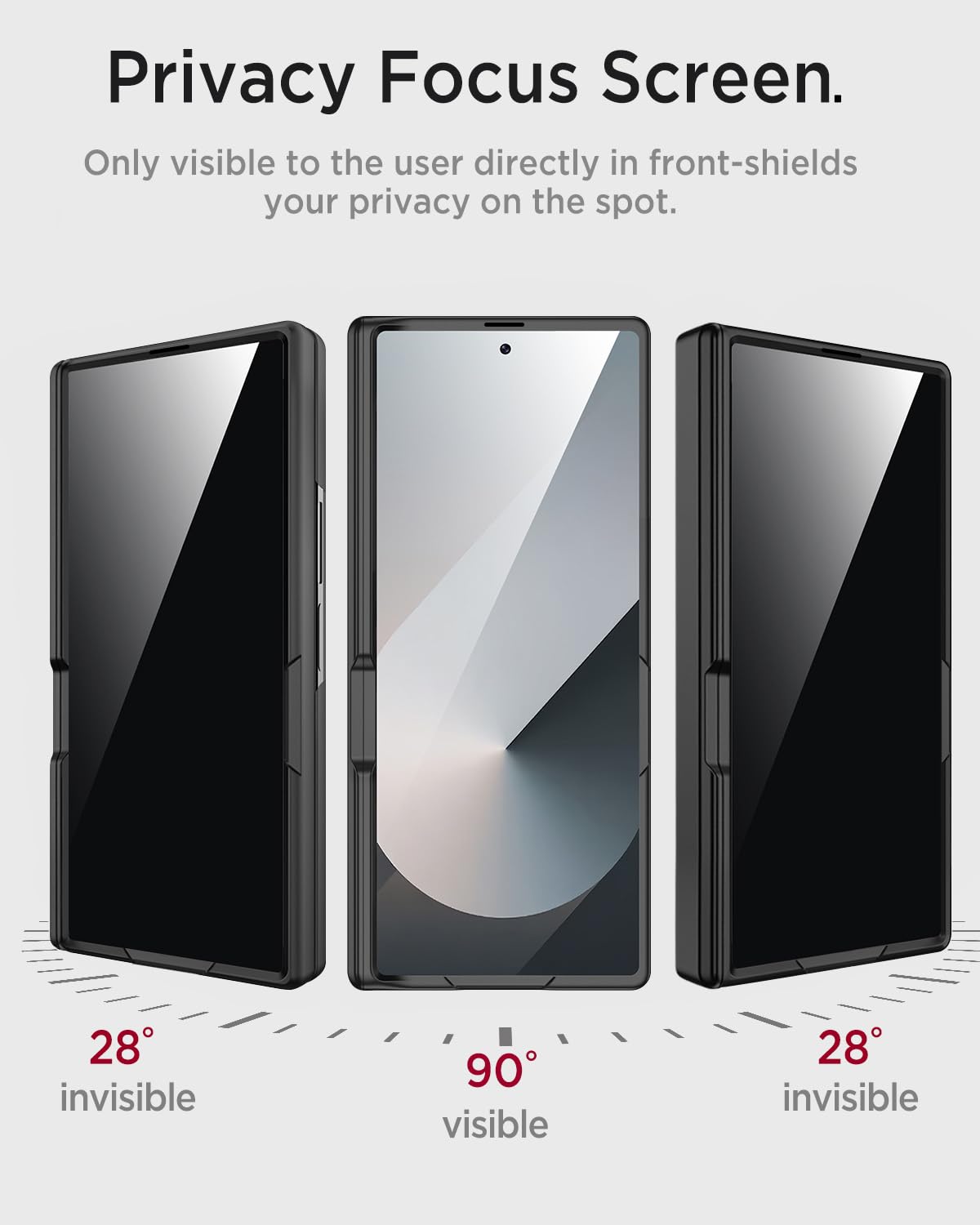 Foto 3 pulgar | Funda Miimall Para Samsung Galaxy Z Fold 7 Con Pantalla De Privacidad - Venta Internacional.
