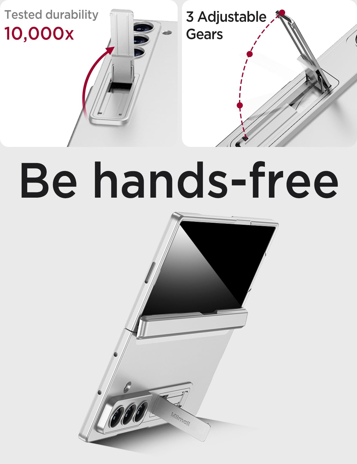 Foto 7 | Funda De Teléfono Miimall Para Samsung Galaxy Z Fold 7 Con Protector De Pantalla - Venta Internacional.