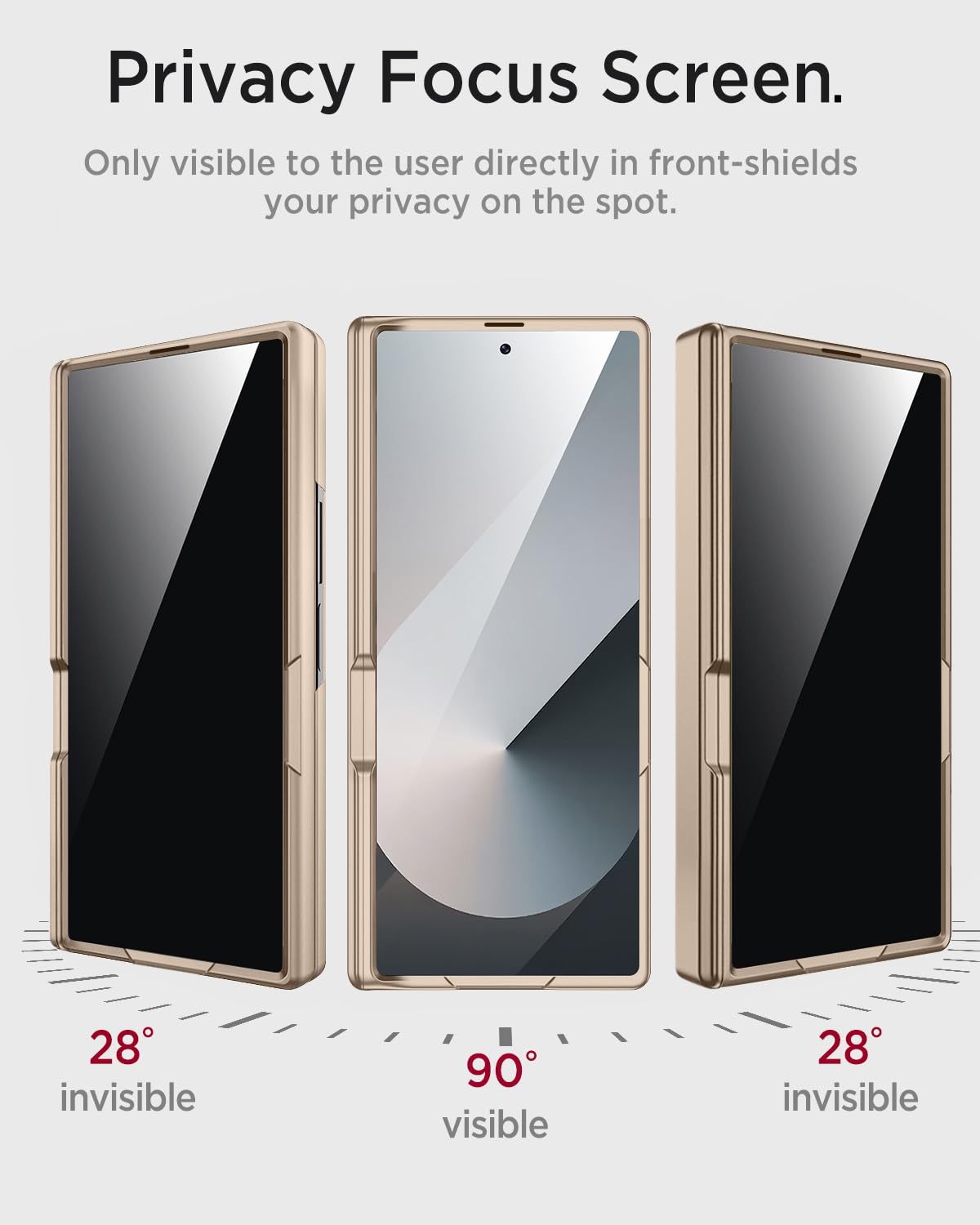 Foto 3 pulgar | Funda Miimall Para Samsung Galaxy Z Fold 7 Con Pantalla De Privacidad - Venta Internacional.