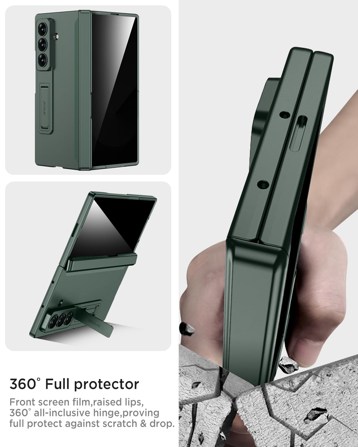 Foto 6 pulgar | Funda De Teléfono Miimall Para Samsung Galaxy Z Fold 7 Con Protector De Pantalla - Venta Internacional.