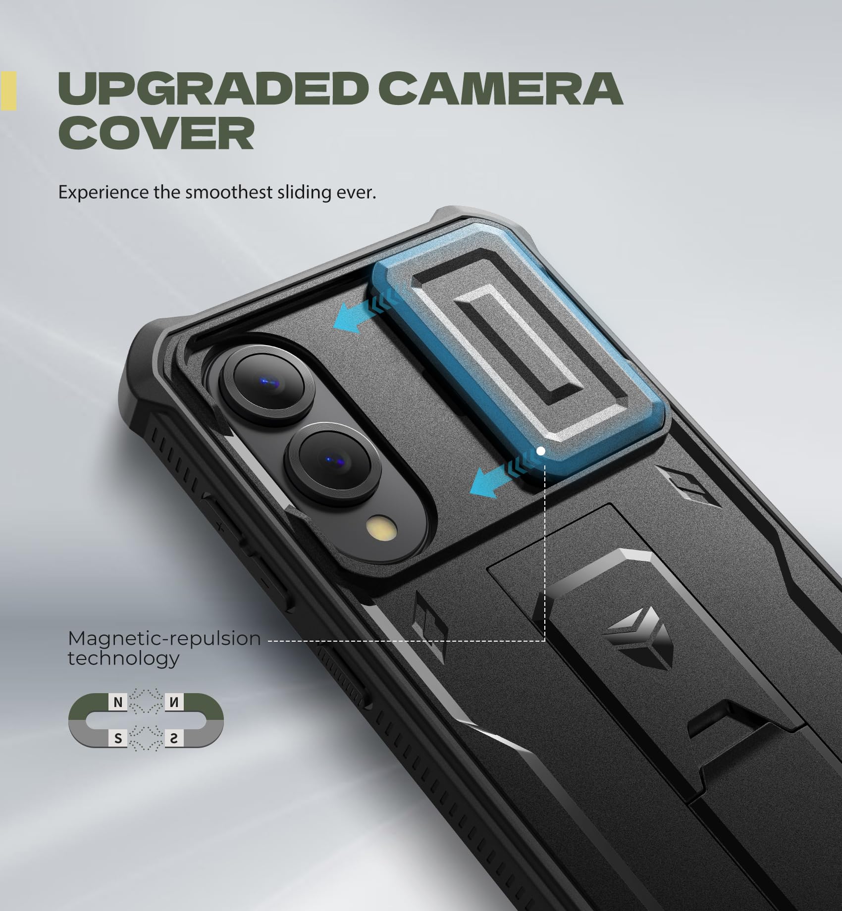 Foto 4 pulgar | Funda Dexnor Para Samsung Galaxy S25 Edge Con Funda De Cámara Negra - Venta Internacional.