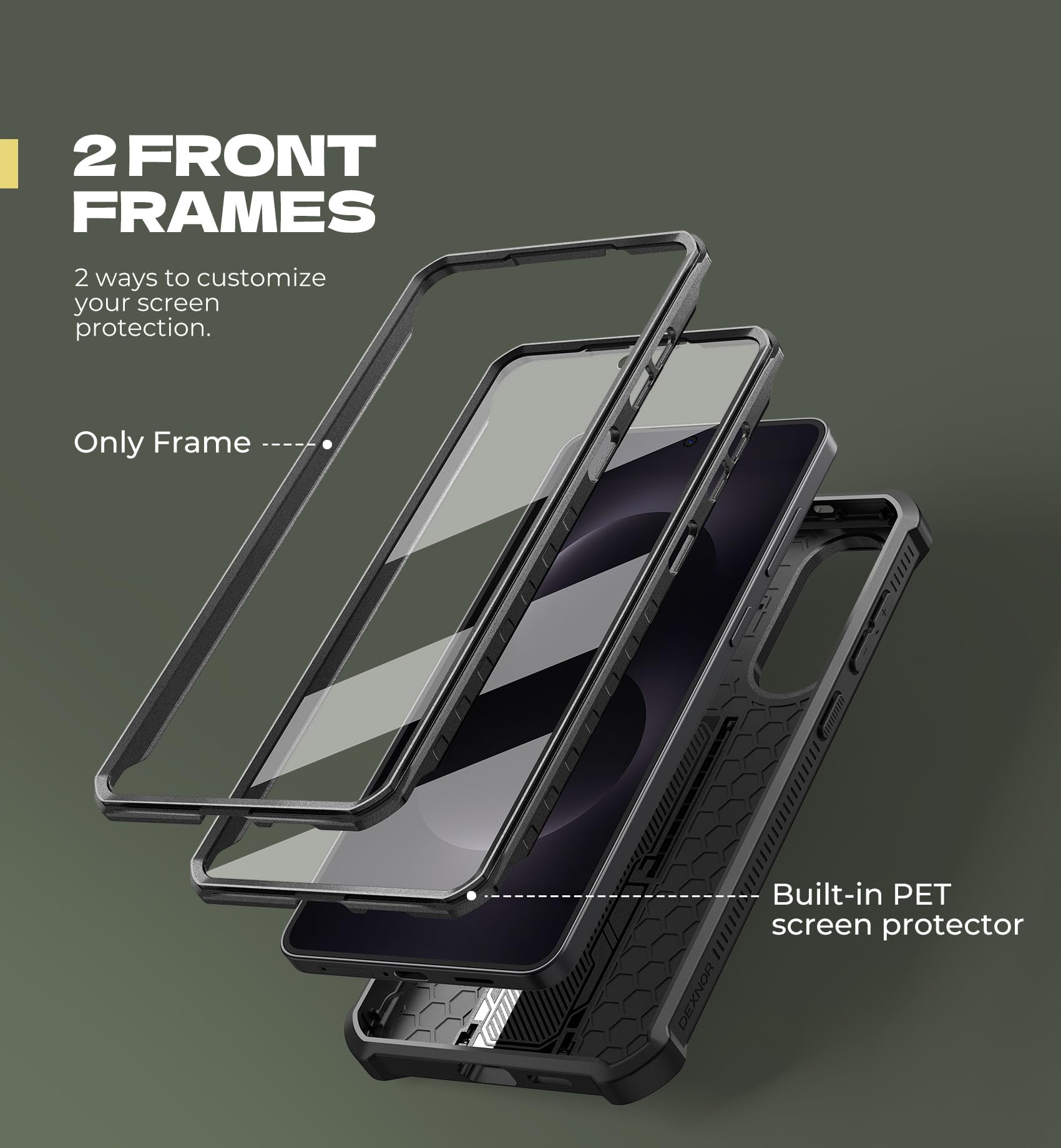 Foto 5 | Funda Dexnor Para Samsung Galaxy S25 Edge Con Funda De Cámara Negra - Venta Internacional.
