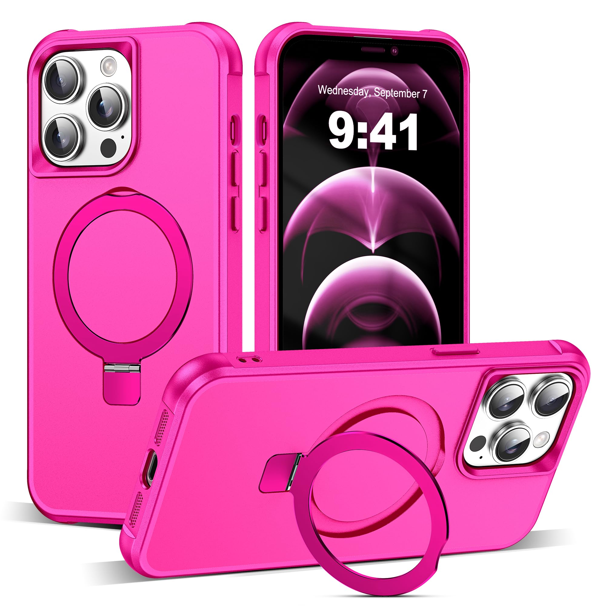 Funda De Teléfono Tianli Para Iphone 12 Pro Max/13 Pro Max Rosa Intenso - Venta Internacional.