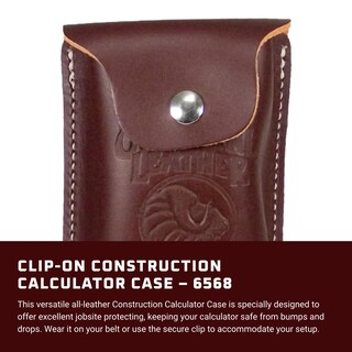 Foto 2 | Estuche Para Calculadora De Construcción Occidental Leather Cafe - Venta Internacional.
