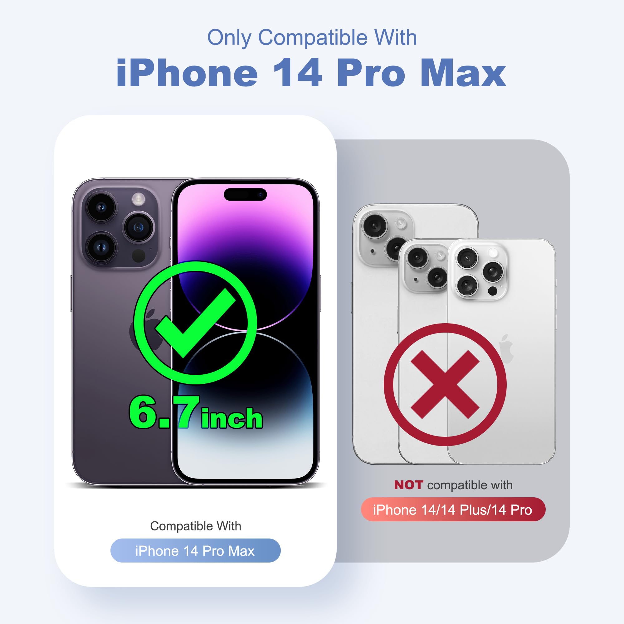 Foto 2 | Funda De Teléfono Tianli Diseñada Para Iphone 14 Pro Max Con Soporte - Venta Internacional.